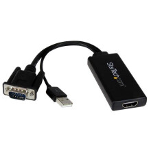 STARTECH - VGA to HDMI Converter Adaptor with USB Audio & Power - 1080p Support