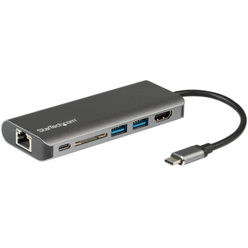 StarTech.com STARTECH - USB-C Multiport with 4K HDMI Adaptor and USB 3.0 Power Delivery, Space Grey