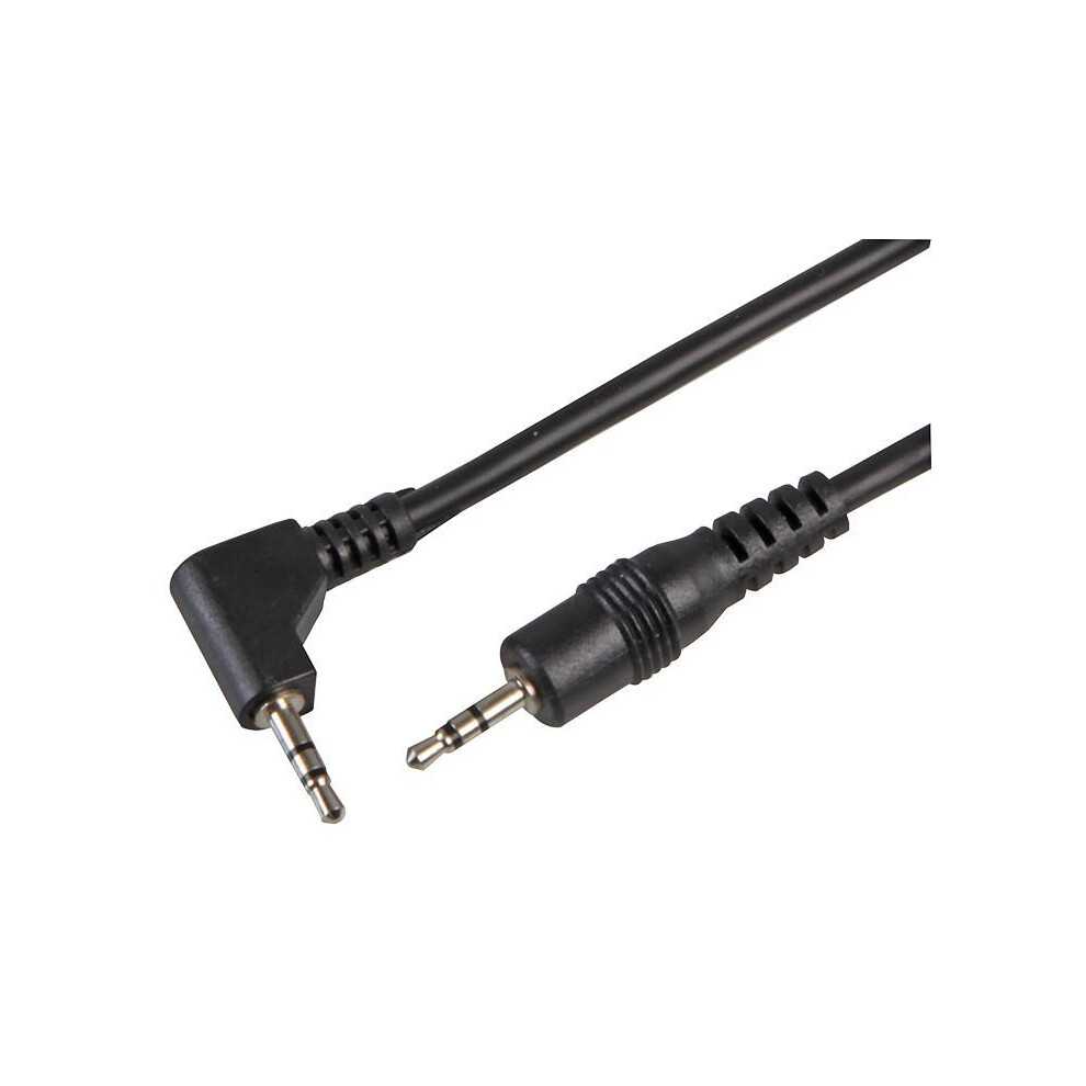 Pro Signal - 2.5Mm Stereo Jack Plug To Right Angled Plug Lead, 2M Black 3341794192272