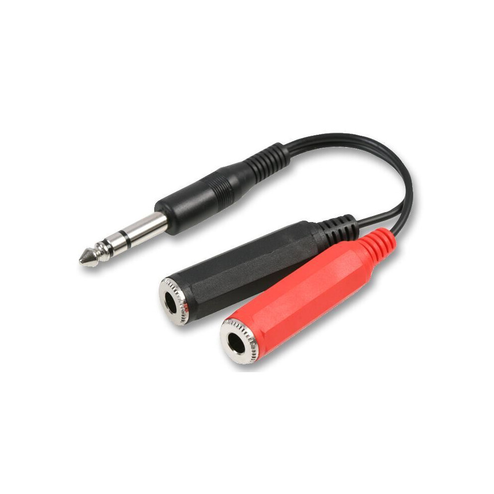 Pro Signal 6.35Mm (1/4") Stereo Jack Plug To 2X Mono Jack Sockets Leads 150Mm 642610981579