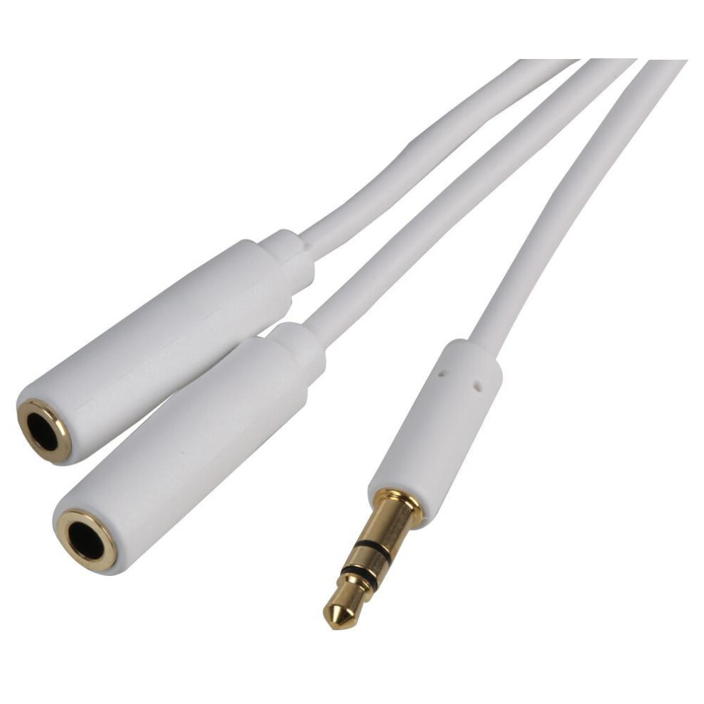 Pro Signal Slim 3.5Mm Stereo Plug To 2X 3.5Mm Stereo Socket Splitter Lead 7.5M 3341814122449