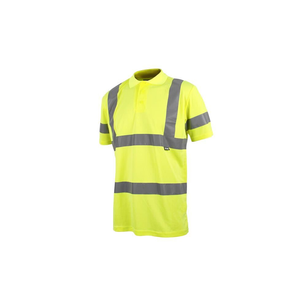 Scan - Hi-Vis Polo Shirt Yellow - L (42In) 5023969006215