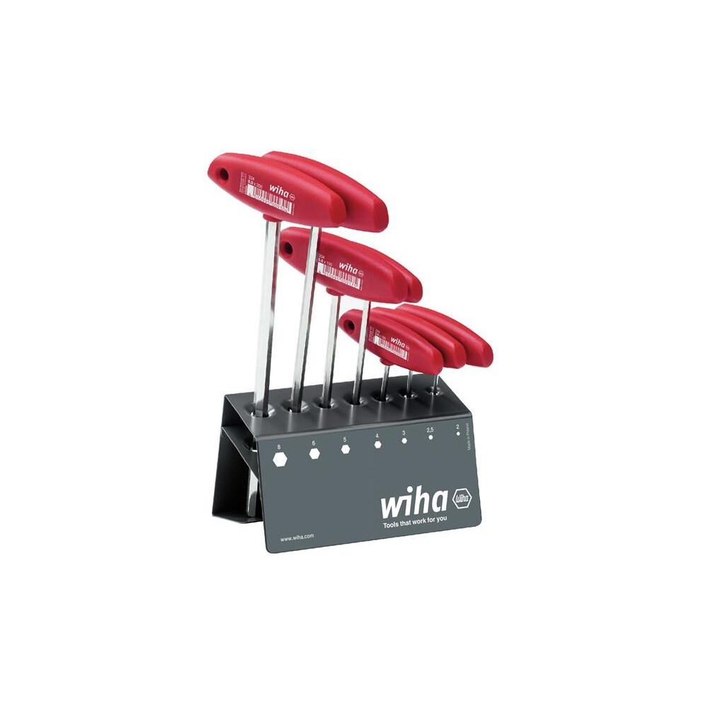 Wiha - L-Key With T-Handle Set, 8 Piece