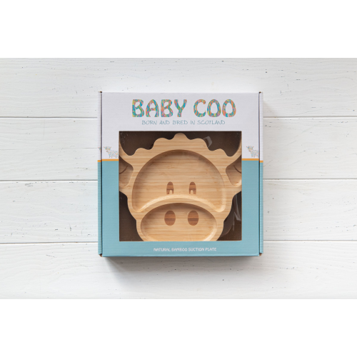 Super Cute Scottish Hairy Coo Childrens Bamboo Segmented Suction Dining Plate 2