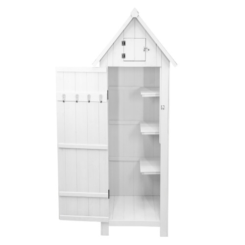 Houten Tuinschuur - Wit 2