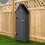 Gartenschrank aus Holz – Grau 8
