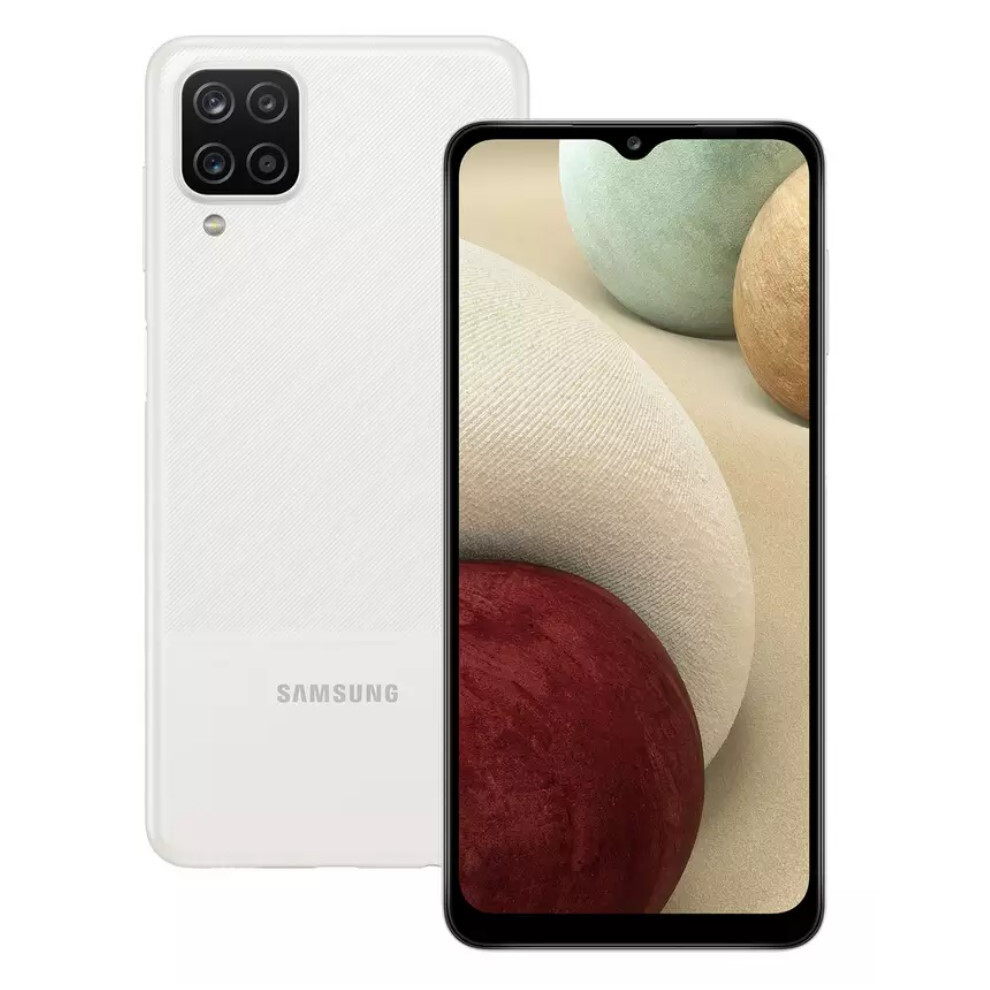 Samsung Galaxy A12 Smartphone 4Gb Ram 6.5" 4G Lte Sim Free 64Gb White 8806090826238