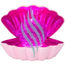 Pink Pearl - Colour LED Clam wt Glitter Pearl Sea Shell LED Colour