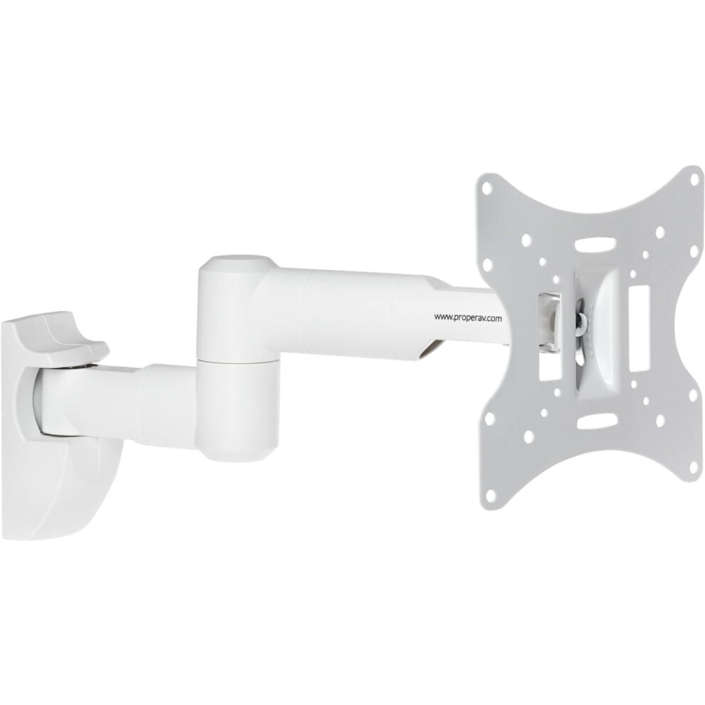 Properav Tv Wall Bracket For 23'' 24'' 28'' 32'' 37'' 40'' 42'' 43'' Tilt 20Â° Vesa Max 200X200 White 90312663