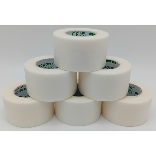 3M Micropore WHITE 2.5cm Pack of 6 REF: 1530-1 1