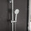 NES Home Modern Round Exposed Thermostatic Mixer Shower Set With Shower Head and Handheld 6