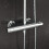 NES Home Modern Round Exposed Thermostatic Mixer Shower Set With Shower Head and Handheld 7