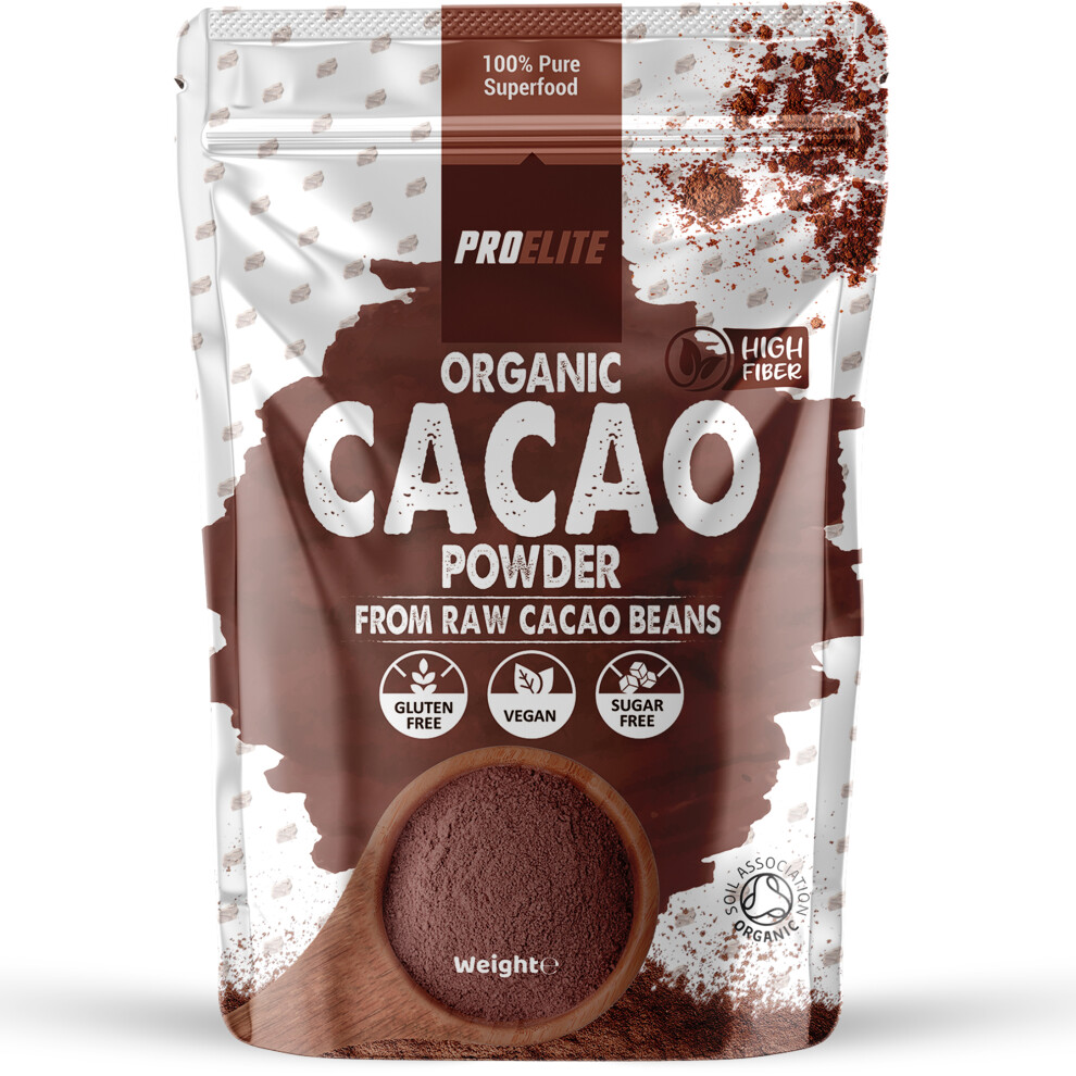 Proelite (1Kg) Organic Cacao Powder Cocoa Theobroma Peru Raw Nibs