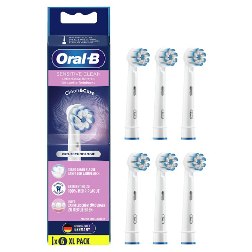 Oral-B Oral-B Aufsteckbürsten Sensitive Clean 6-Pack