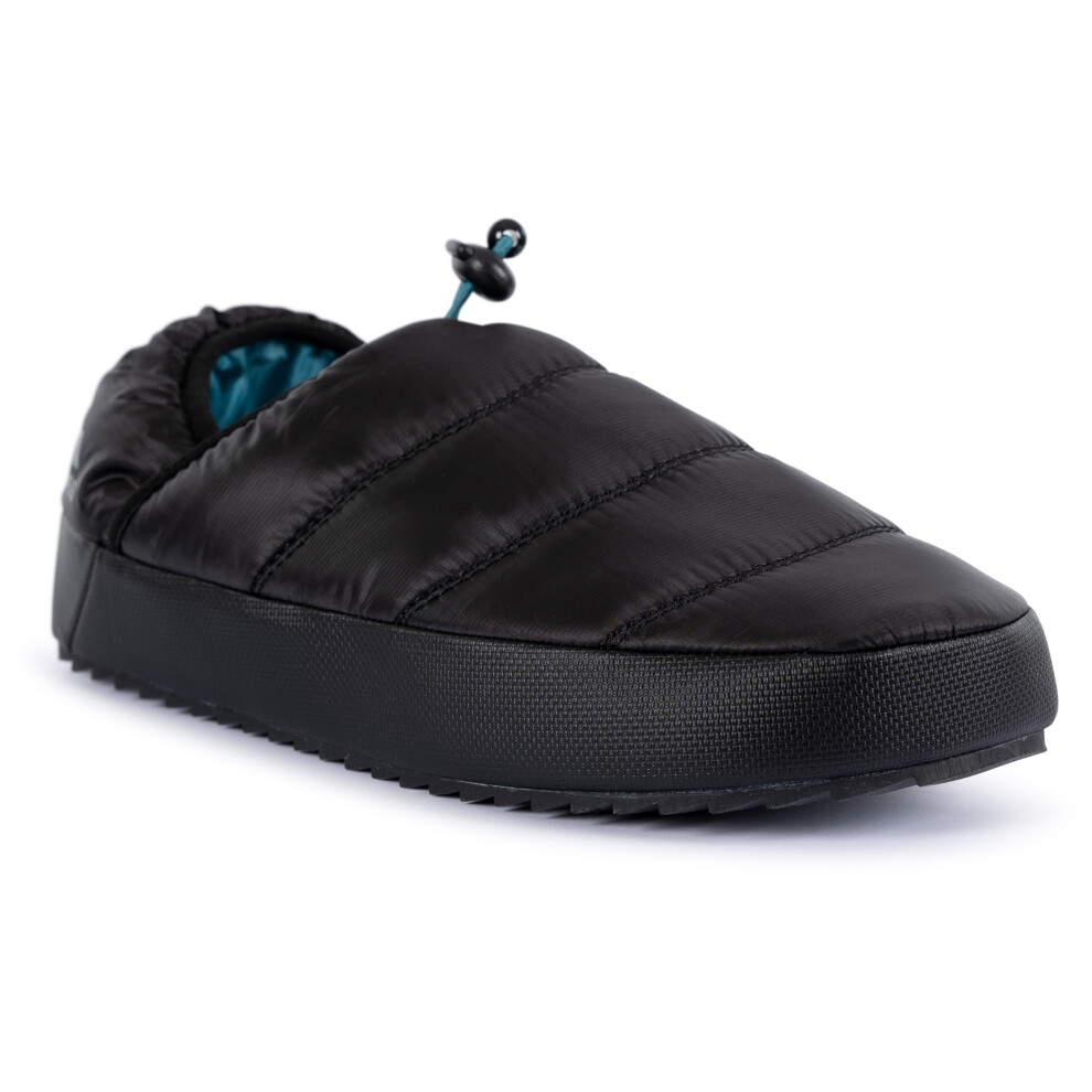 (40, Black) Trespass Unisex Slippers Camping Lifestyle Pad