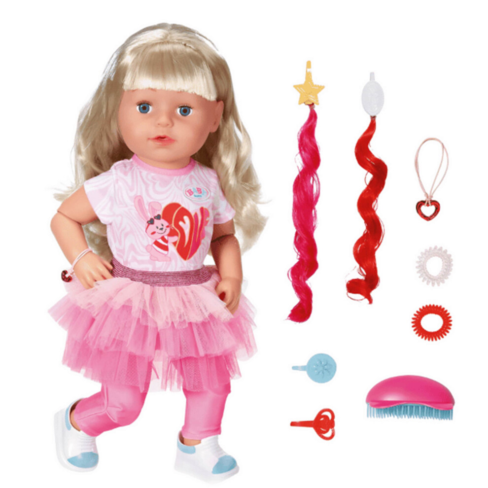 Baby Born Sister Play & Style 43cm Doll Toy  with Accessories