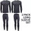 (Charcoal - 2 Pack, M) Mens Thermal Underwear Long Johns Top Bottom 2Pack 1