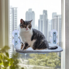(30 x 45cm) Cordless Folding Cat Window Perch Cats Hammock