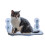 (30 x 45cm) Cordless Folding Cat Window Perch Cats Hammock 10