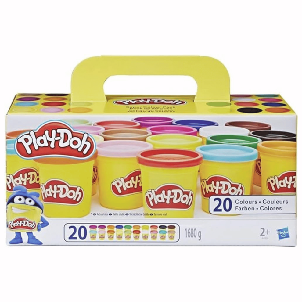 Large set of Play-Doh Super Colour Pack of Big 20 Cans