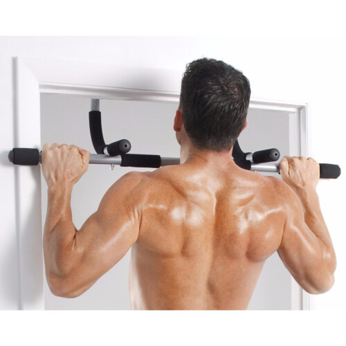 (Black) Gym Exercise Pull Up Bar for Door Doorway 2