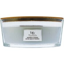 WoodWick - Sagewood & Seagrass Loď ( šalvějové dřevo a mořská tráva ) - Vonná svíčka 453.6g