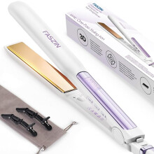 Faszin Ionic Hair Straighteners, 20S Fast Heat Up Flat Iron, Titanium Plate for Smooth Shiny Results, Clear LCD Display, 2 in 1 Hair Straightener