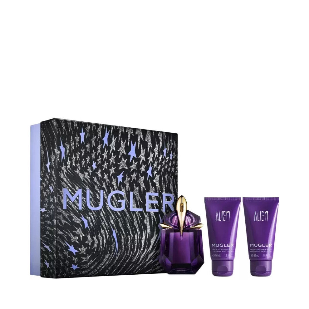 Mugler Alien 30ml EDP, 50ml Body Lotion & Shower Gel Gift Set