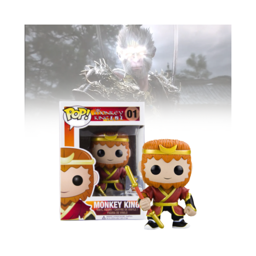 Funko Pop Black Myth Wukong Pvc Model Toy Q Version Cartoon Doll Desktop Gift