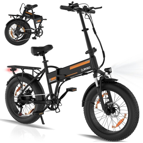 ELEKGO EG10 Folding Electric Bike 250W 20 x4.0 Tires 36V 12Ah 90km