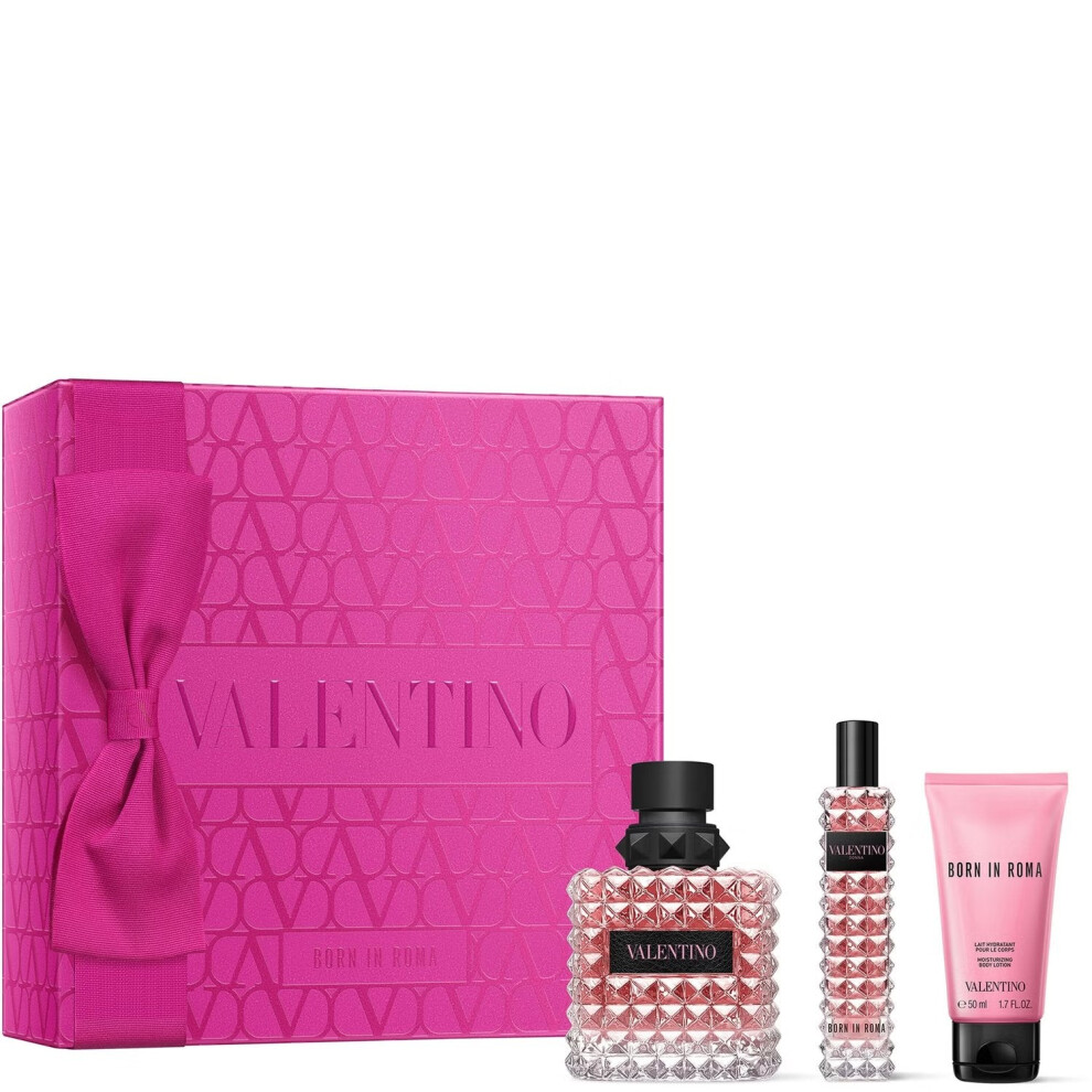 Valentino 100ml EDP, 50ml Body Lotion & 15ml Travel Spray Gift Set