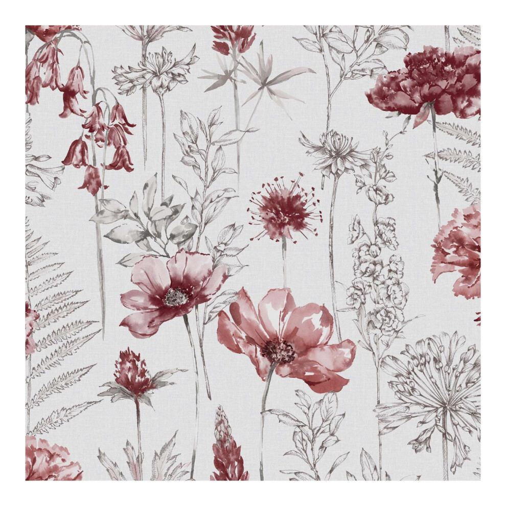 Sketch Floral Wallpaper