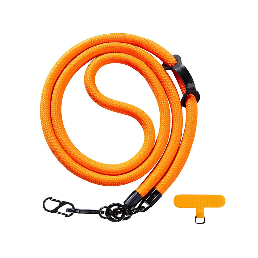 (Orange) 10Mm Adjustable Mobile Phone Lanyard Detachable Neck Cord Strap Orange 7651543446386