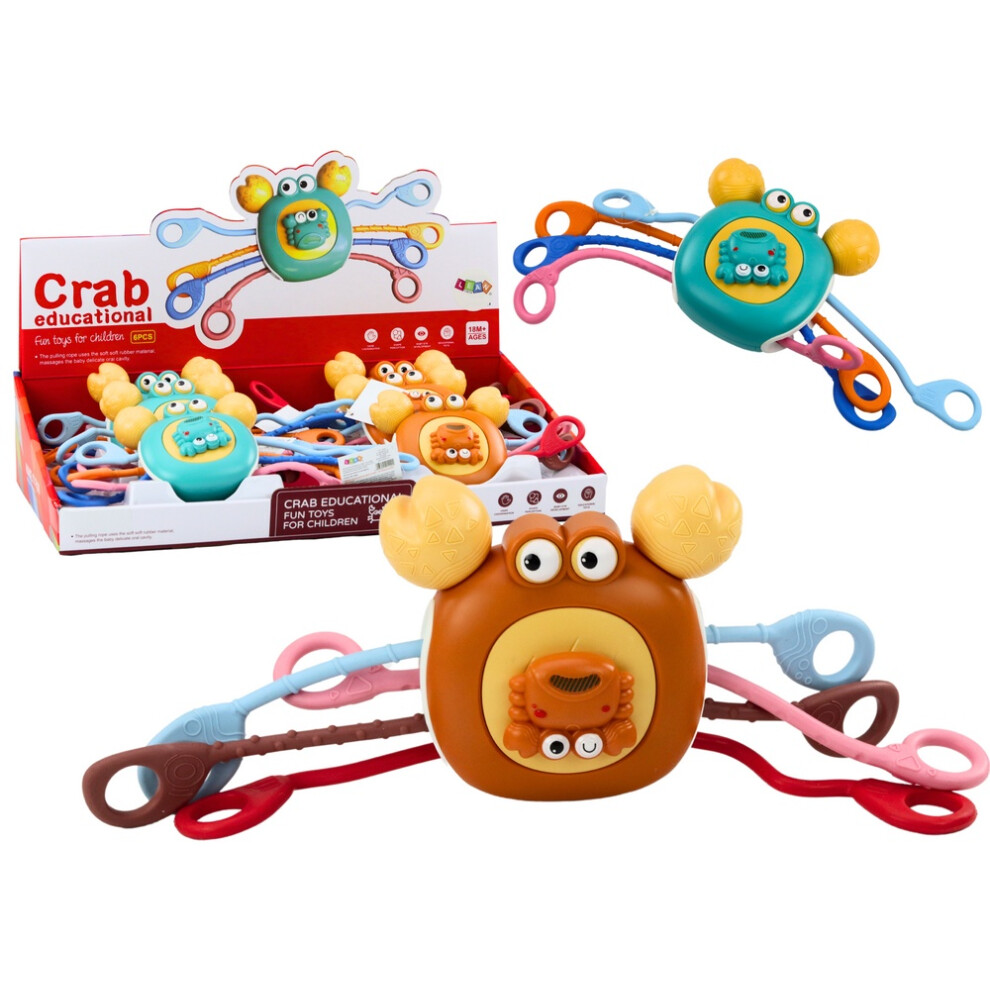 B2x Interactive Sensory Crab Teether: Develop Skills & Senses