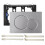 (Silver) For Geberit Sigma 01 Dual Push Button Flush Plate Actuator Wc Concealed Cistern 1