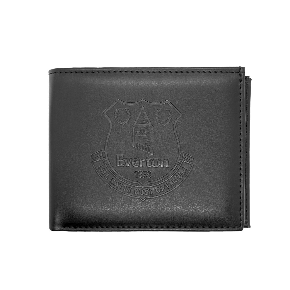 Everton FC Mens Wallet Leather Embossed Crest OFFICIAL Football Gift