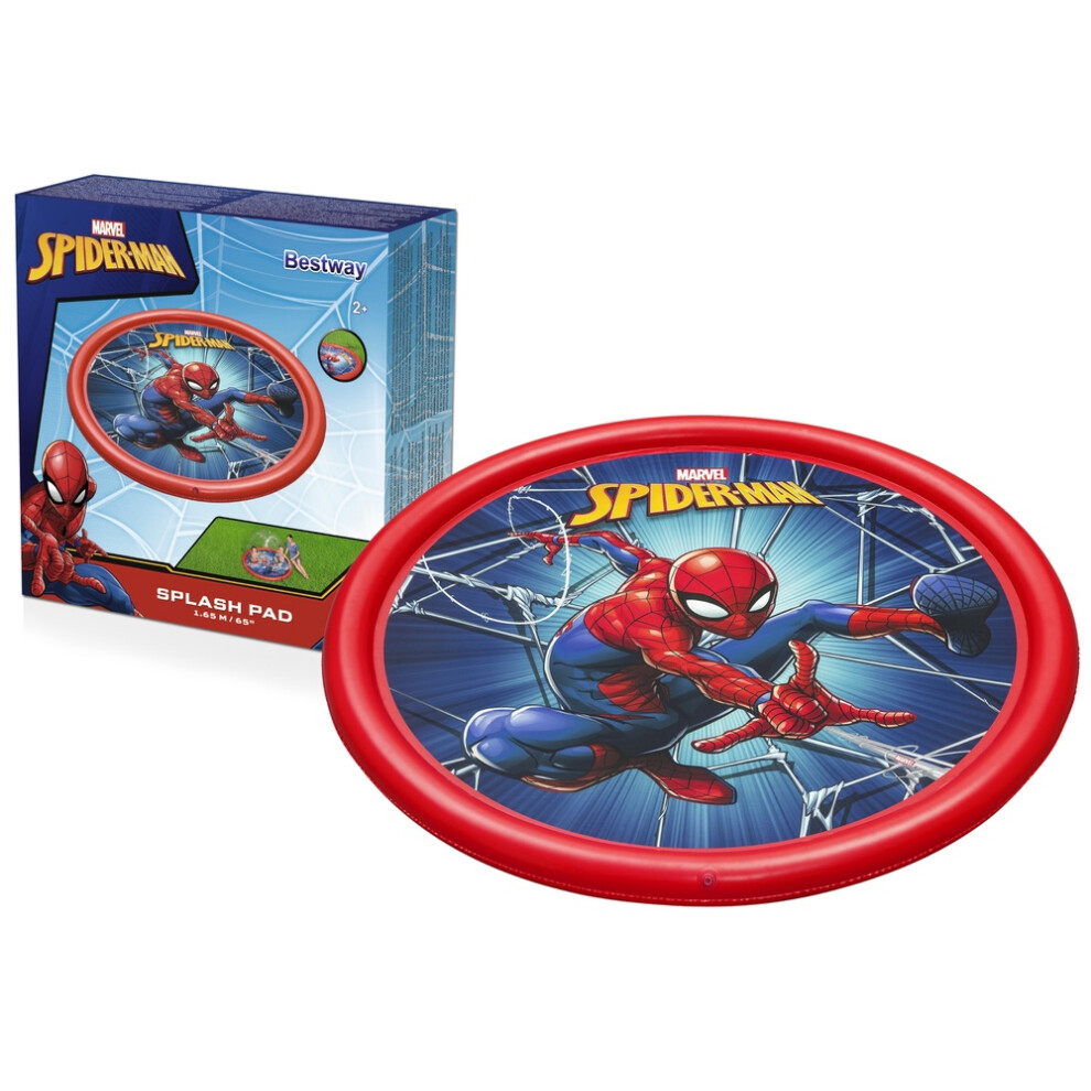 Spider-Man Inflatable Splash Mat with Fountain, 165 cm