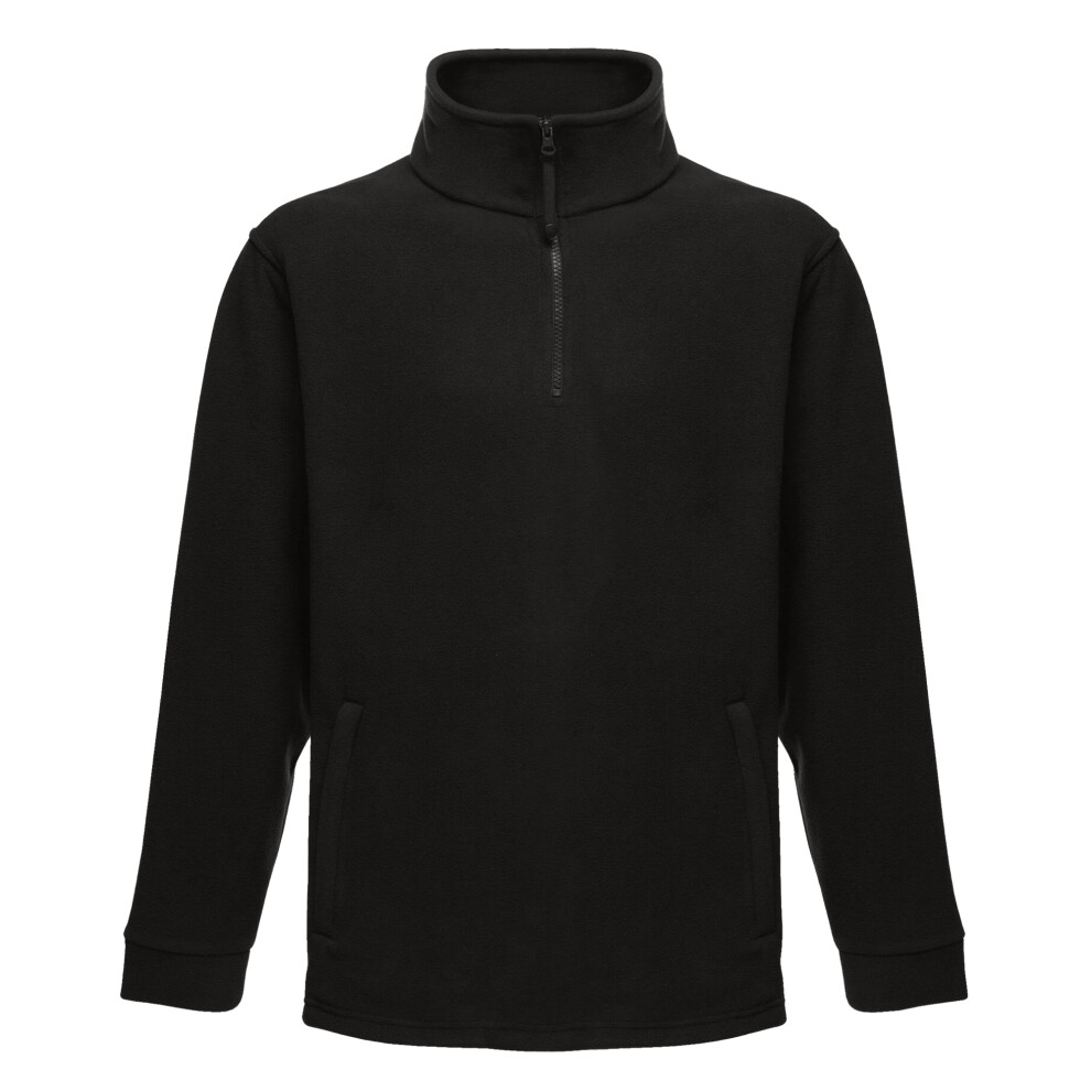(S, Black) Regatta Thor Overhead Half Zip Anti-Pill Fleece Top (170 GSM)