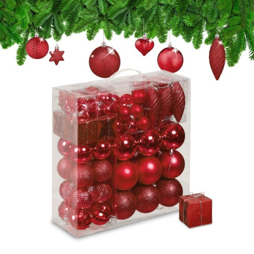 Christbaumkugeln im Set à 110 Stück