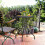 Round garden table in rattan look 3