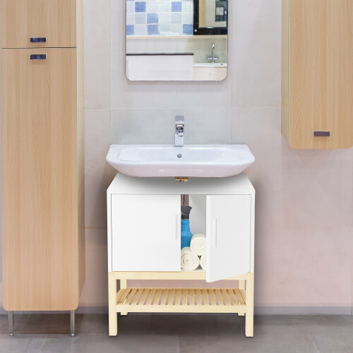Waschbeckenschrank mit Regal 2