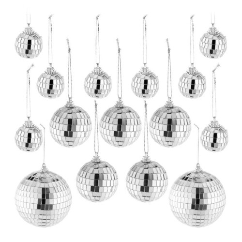 Set mit 15 Mini-Diskokugeln