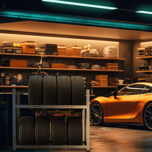 Tire rack for 8 tires 2
