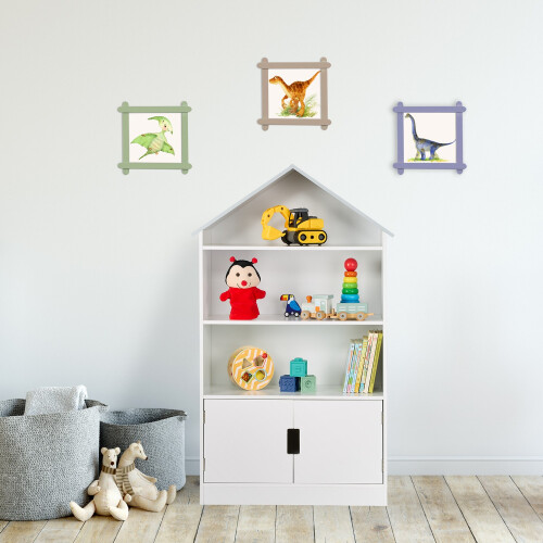 Hausförmiges Regal für Kinder 1