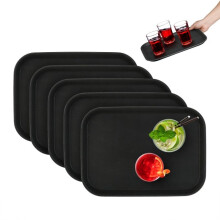 5er-Set Serviertabletts 35 x 25 cm