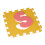 Bunte Puzzlematte mit ABC und Zahlen 9