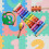 Bunte Puzzlematte mit ABC und Zahlen 6