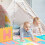 Bunte Puzzlematte mit ABC und Zahlen 3