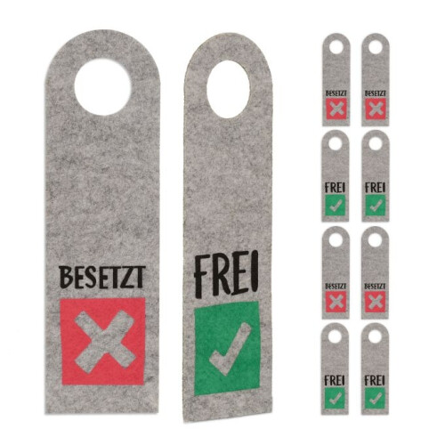 Türschild Besetzt Frei 10er Set