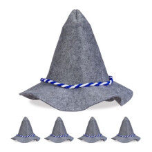set di 5 cappelli Seppel con cordino blu e bianco